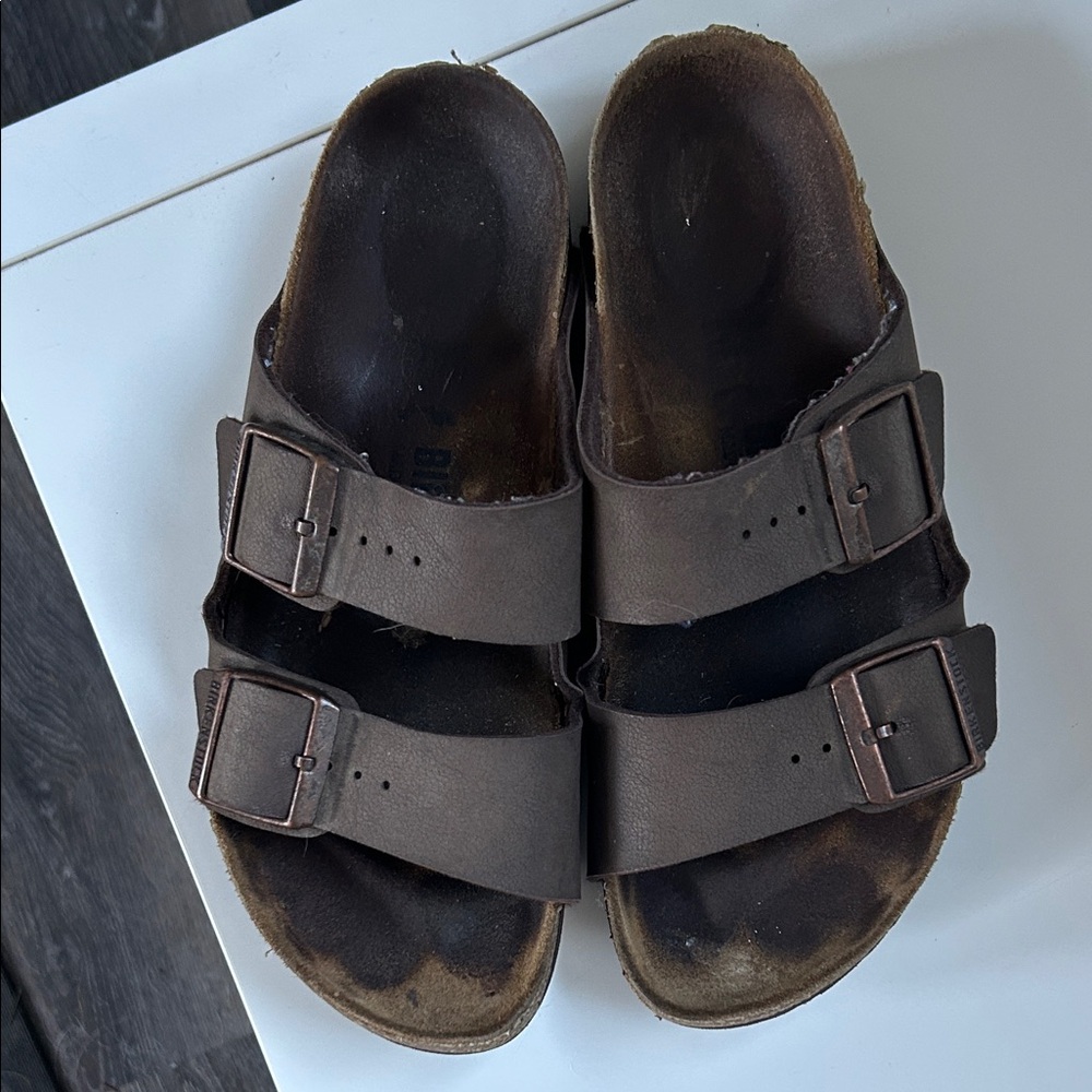 Birkenstock  Brown Leather Sandals Size 38
